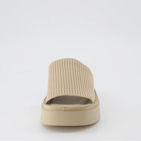 CUSHIONAIRE MEMORY FOAM PIM KNIT PLATFORM SANDAL BEIGE COLOR SIZE 10 M *NO BOX * - Picture 5 of 6